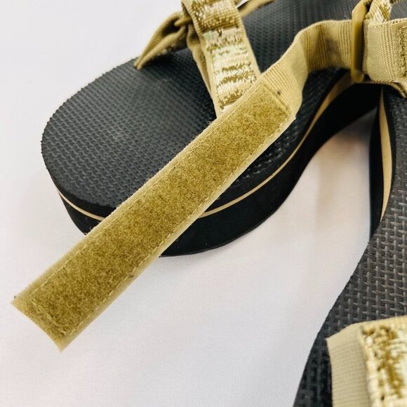 TEVA Universal Sandal In Iridescence Olive Women's Size 10 Flatform Hook & Loop - Picture 12 of 15